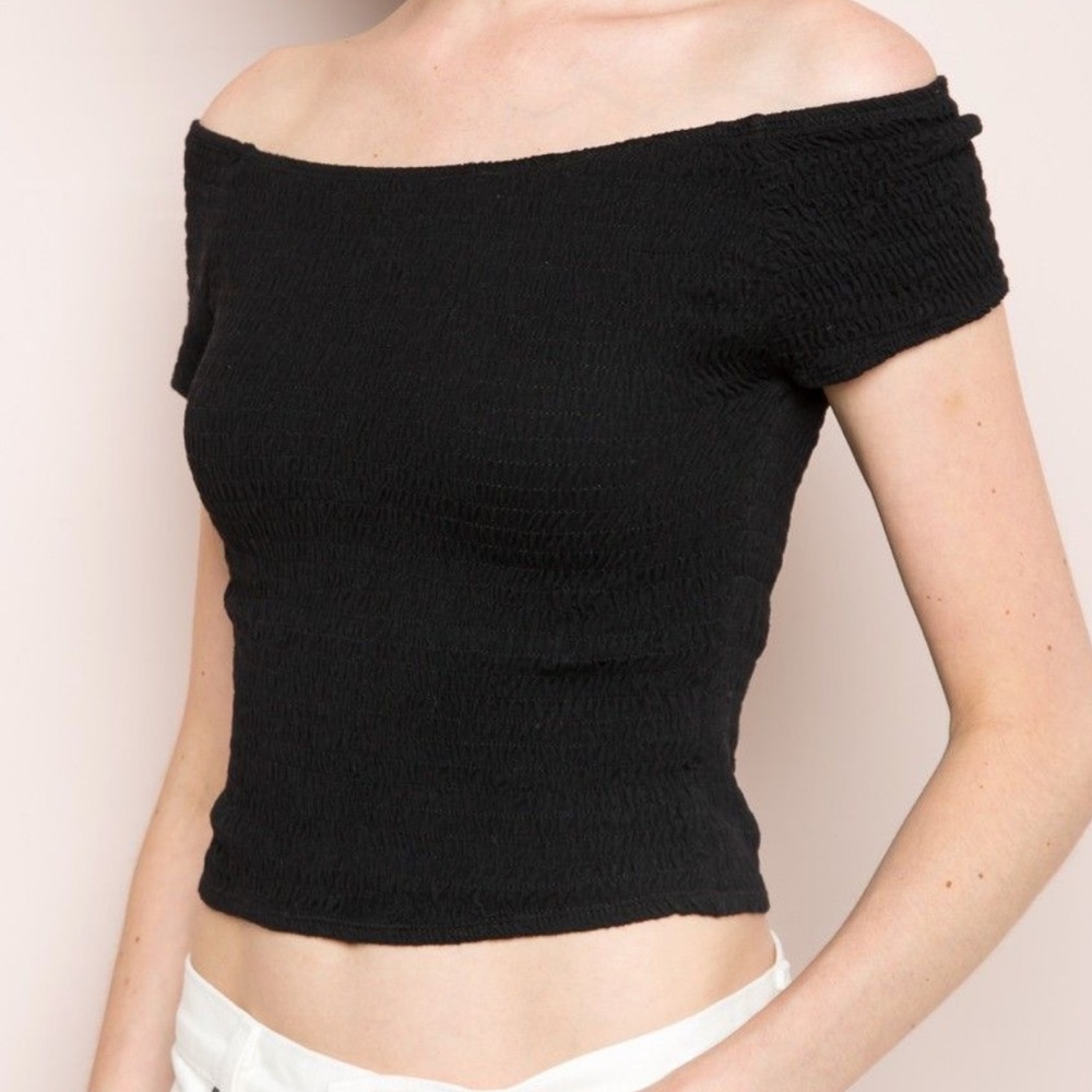 Brandy Melville smocked off the shoulder top
